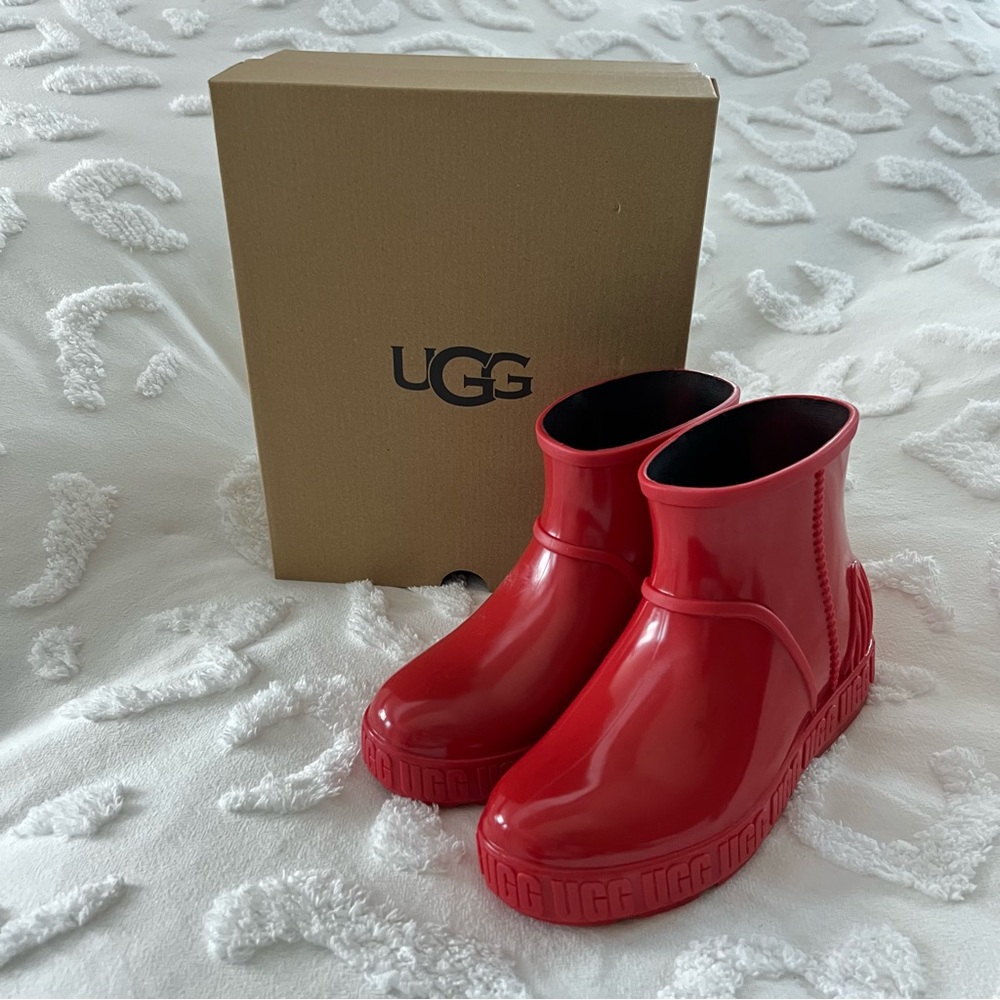 UGG Kids Red Rain Boots